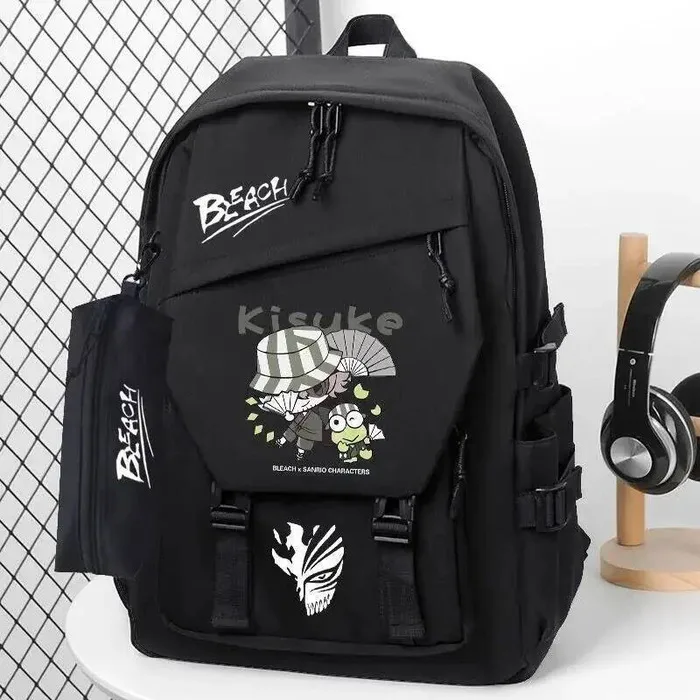 

Черные школьные сумки для студентов-подростков, рюкзаки Mochilas большой вместимости для подарка, аниме-игры