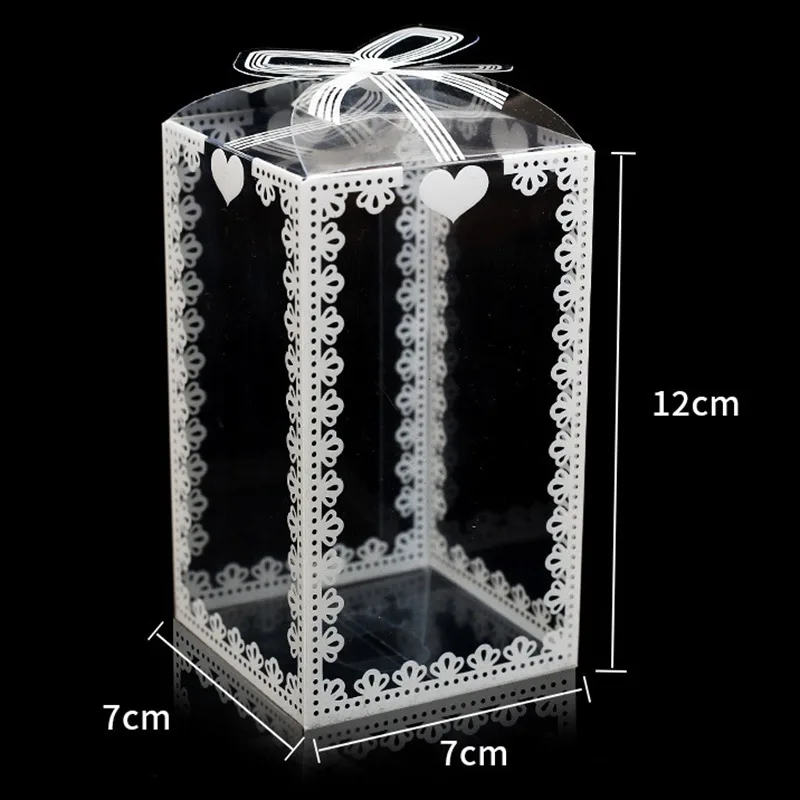 Transparent PVC Packing Gift Boxes 20pcs