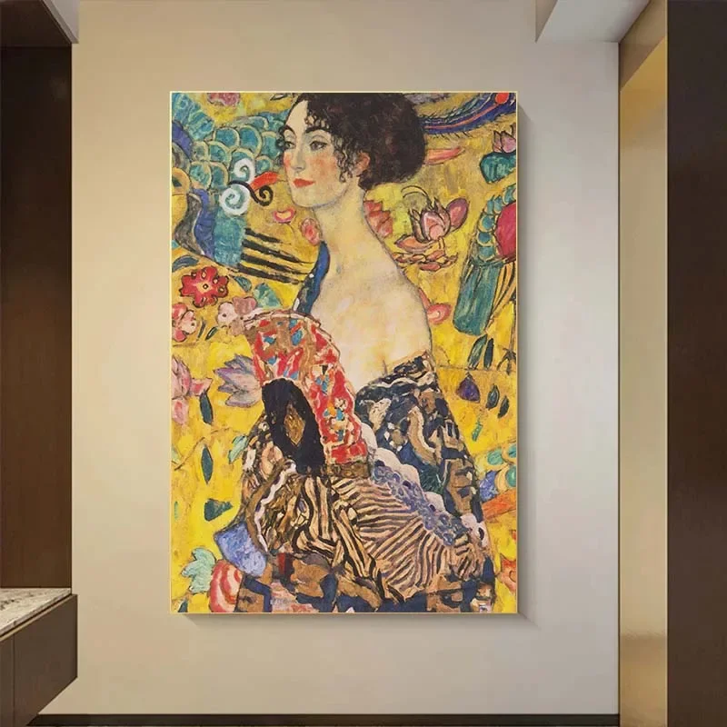 Classic Famous Gustav Klimt Abstract Figure Artwork KissTree of Life Poster Print Canvas Painting Wall Picture Home Decor Cuadro