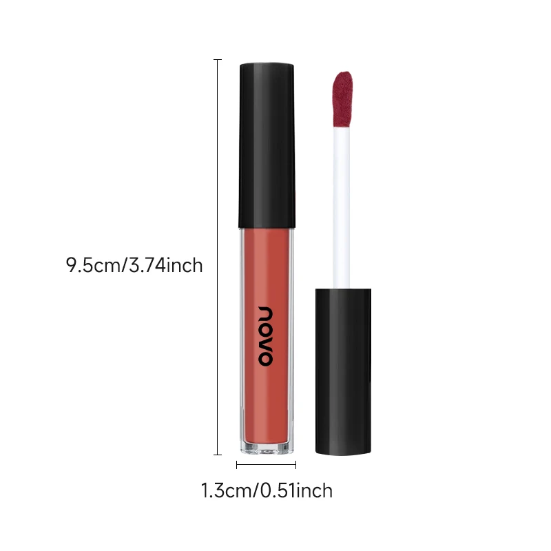 أحمر شفاه سائل غير لامع، ملمع شفاه رذاذ الماء، مقاوم للماء والعرق، كوب غير لاصق، ملمع شفاه عالي الصبغة