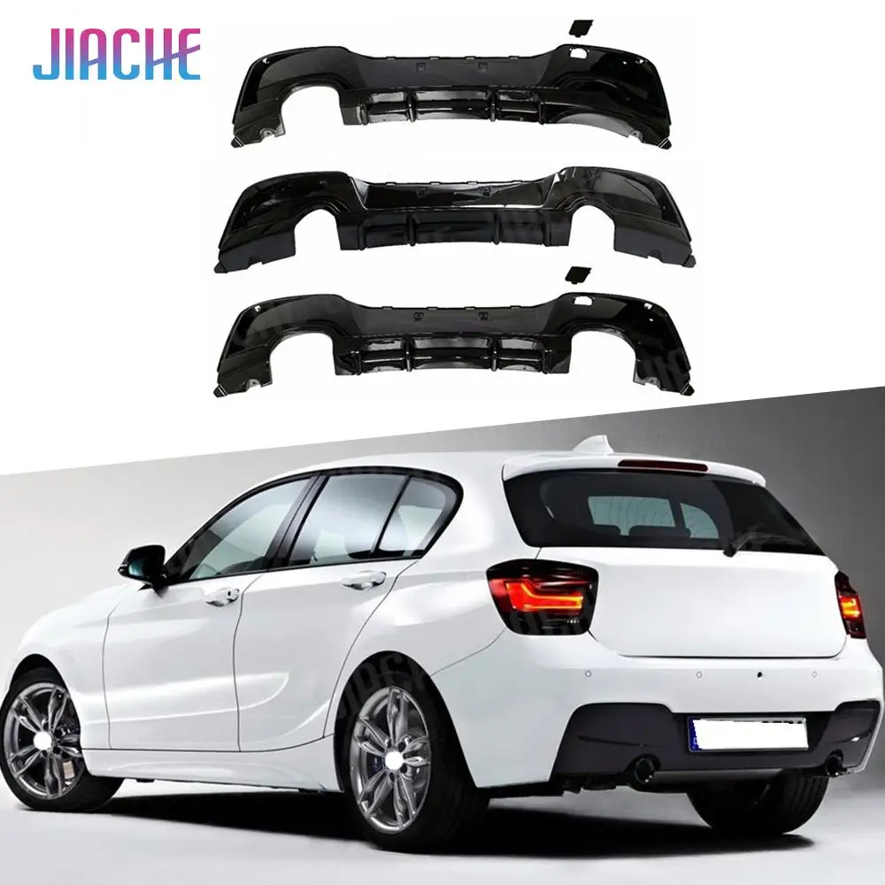 

Carbon Fiber Look Rear Bumper Lip Diffuser ABS Gloss Black Spoiler For BMW 1 Series F20 M Sport M135i 2012-2014 Body Kit