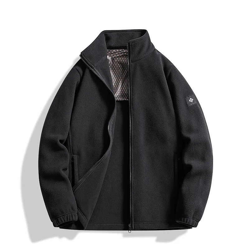 سترات صوفية جديدة للخريف والشتاء لكل من الرجال والنساء، سترات دافئة، سترات واقية غير رسمية، سترات بطانة داخلية من الصوف #1