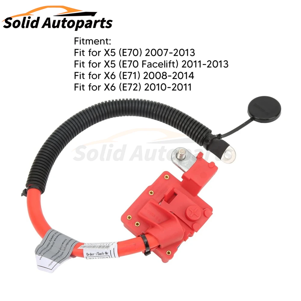 

61129217004 Positive Battery Fuse Cable for BMW X6 E71 E72 X5 E70 3.0L 4.4L 2007-2014 12V Battery Cable 9217004 61129115449