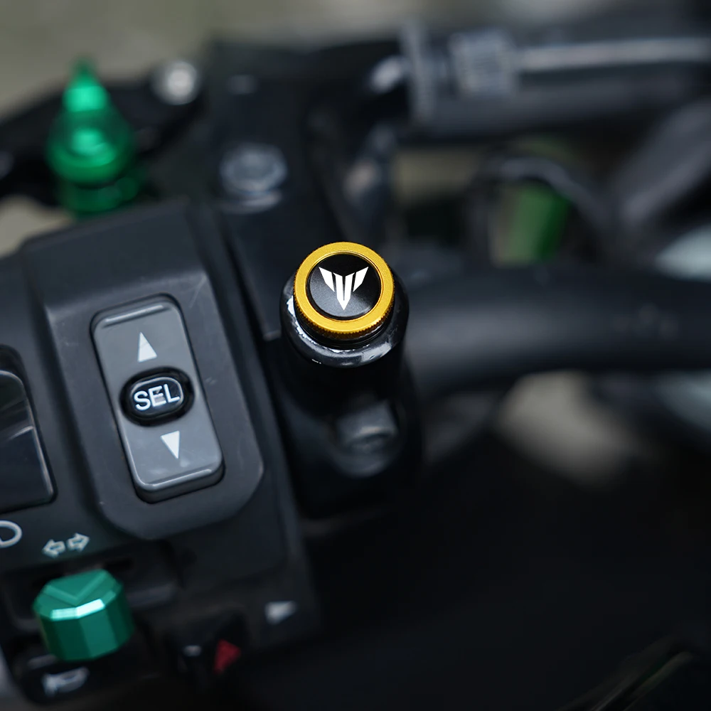 لياماها MT01 MT09 MT07 MT03 MT 07 09 10 SP FZ09 FZ07 دراجة نارية الملحقات M10 مرآة الرؤية الخلفية ثقب المقابس غطاء مسامير الربط