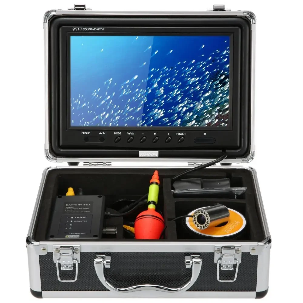 15M Cable Deep Water Underwater Fishing  9 Inch LCD  Video Color