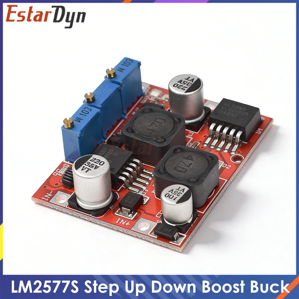 Conversor DC Auto Boost Buck LM2596 LM2577 4-35V para 1-25V 5V 12V 19V 24V 4A Regulador de Tensão Step Up/Down CC CV Carregamento