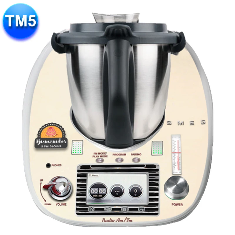 Apcym Vinilo Adhesivo Personalizado para Thermomix TM5 de Alta Calidad y Durabilidad