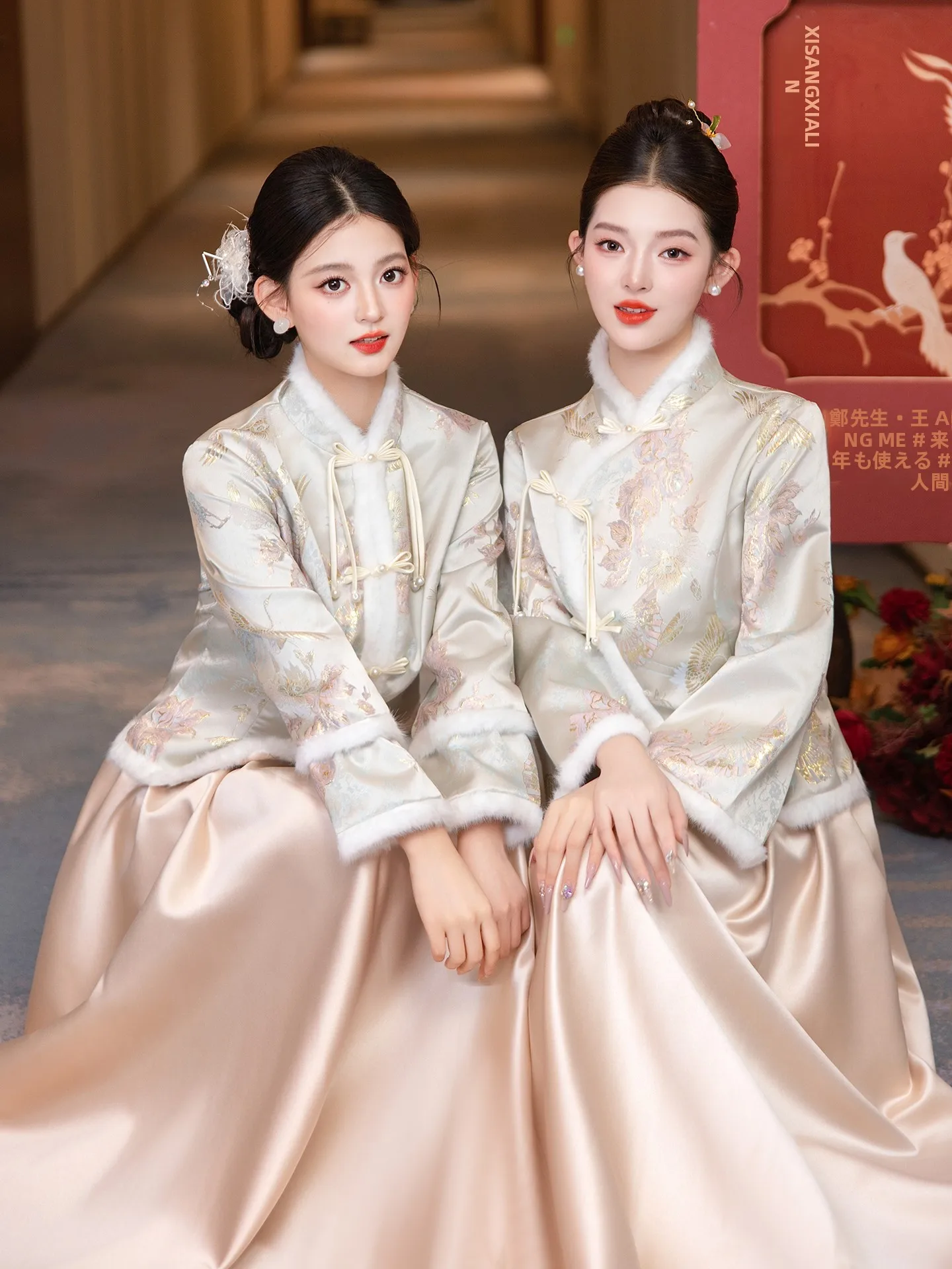 new-chinese-sle-maids-dr-winter-faion-long-sve-sister-up-wedding-ceremony-qipao-skirt-national-sle-high-end-fe