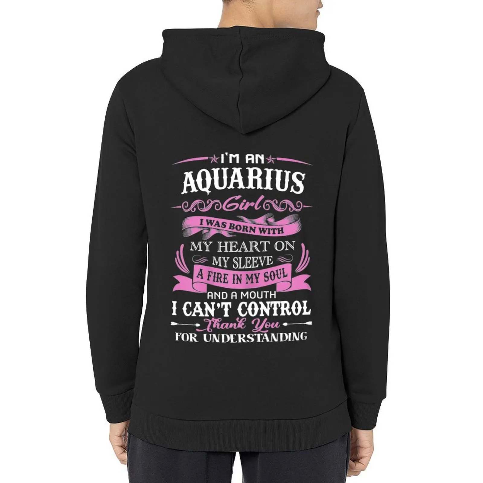 

I am an Aquarius girl funny birthday for women shirt Hoodie autumn jacket men fashion men men's coat pullover hoodies
