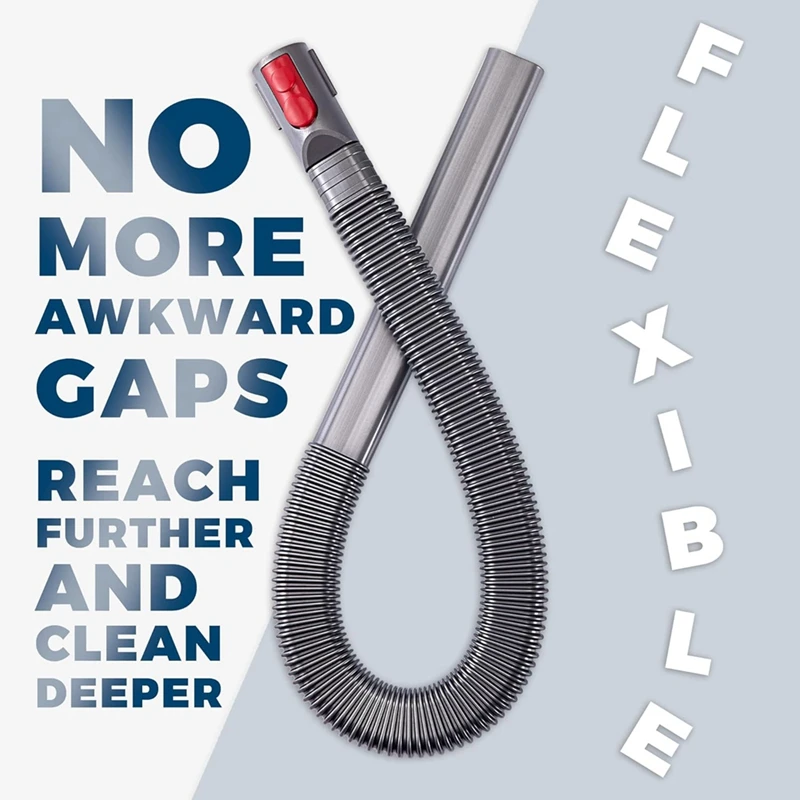 Dryer Vent Cleaner Kit, Hose Spare Parts For Dyson V7 V8 V10 V11 V12 V15 Cordless Vacuum, Perfect Flexible Crevice Tool