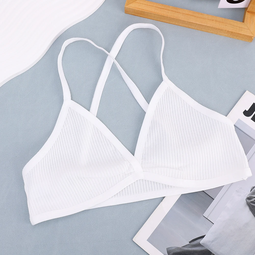 Women Summer Seamless Deep-V Bra Sexy Triangle Thin Bralette Back Tops Breathable Plunge Underwear Tube Vest Top Female Lingerie