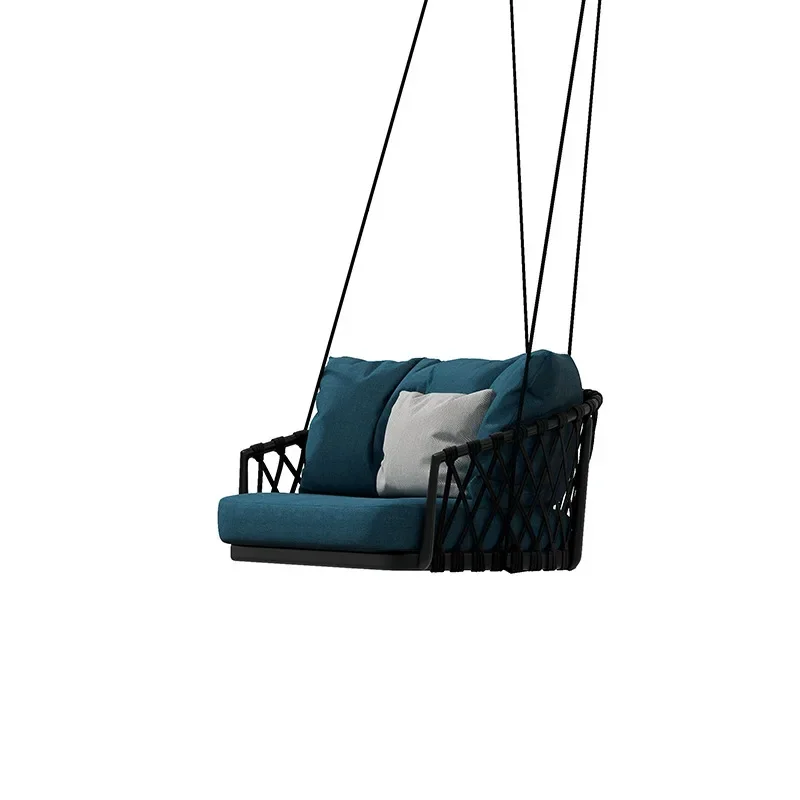 Chaise suspendue simple pour célébrités d'internet, berceau d'extérieur, cour extérieure, endroit pittoresque