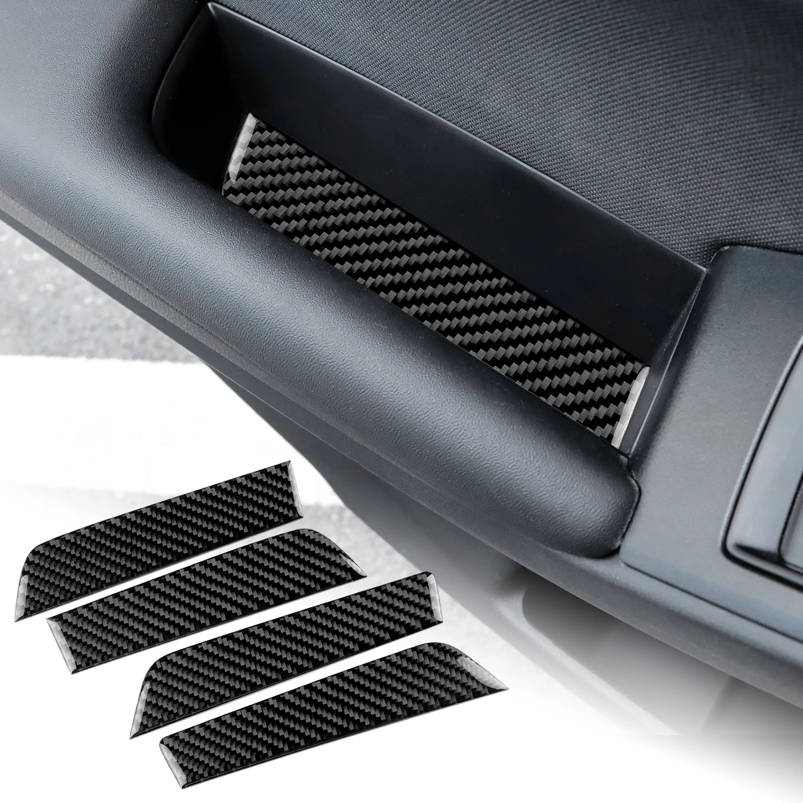 

Real Soft Carbon Fiber Inner Door Armrest Trim Sticker For Subaru WRX VB/WRX STI 2022 2023 2024 2025 2026 Interior Accessories