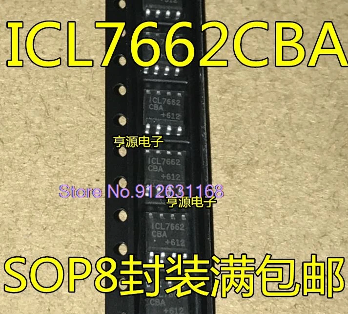 （5PCS/LOT）ICL7662  ICL7662CBA   ICL7662IBA SOP8