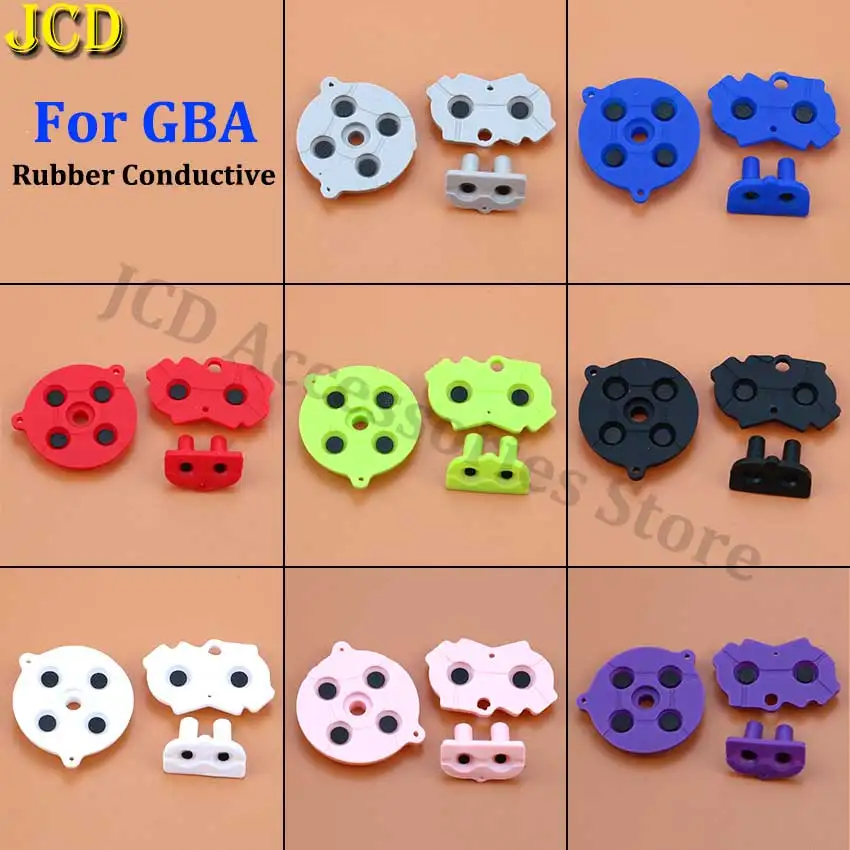 JCD For GameBoy Advance GBA Game Console Silicone A-B D-Pad Start Select Keypad Rubber Conductive Button