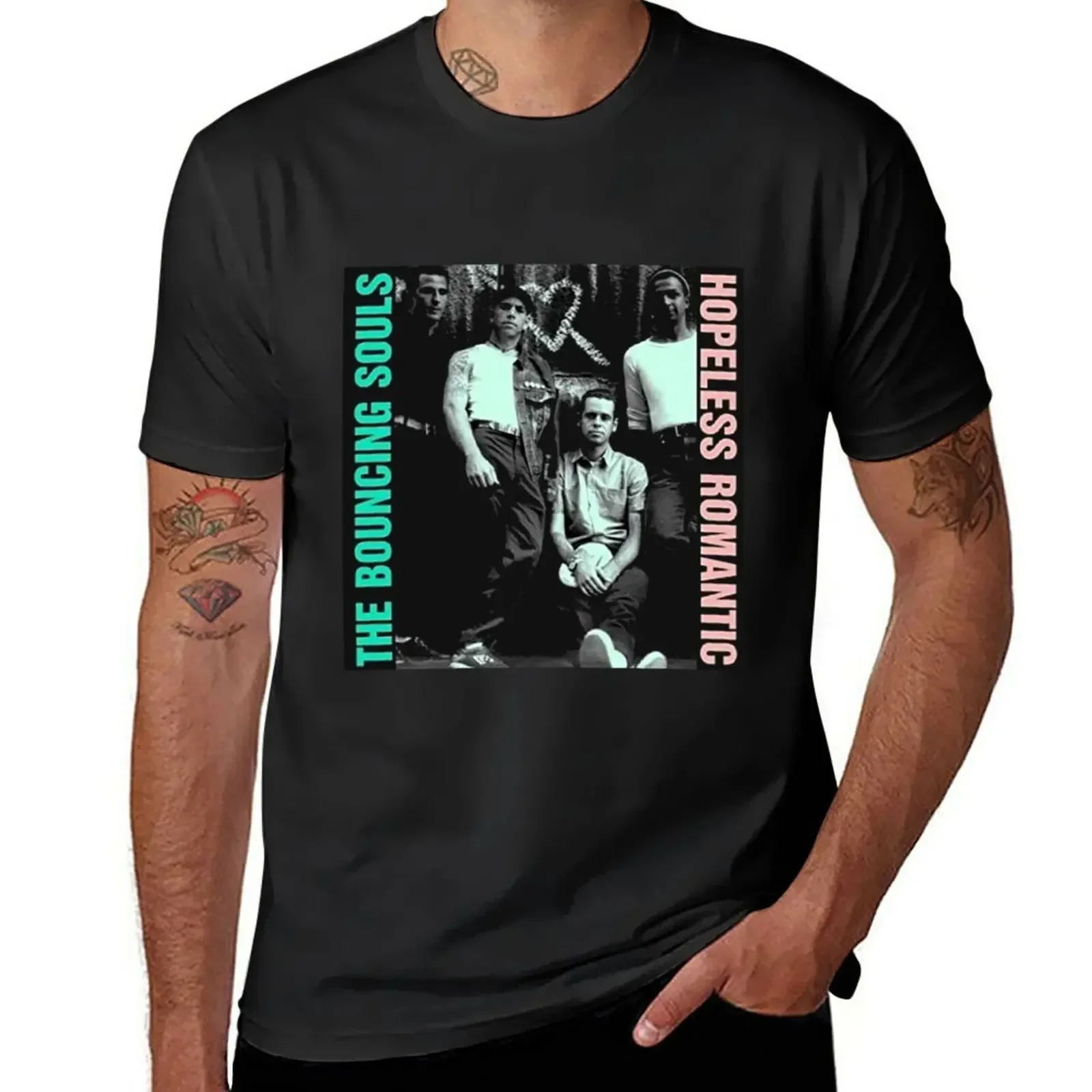 the bouncing souls T-Shirt plain Aesthetic clothing Men's cotton t-shirt