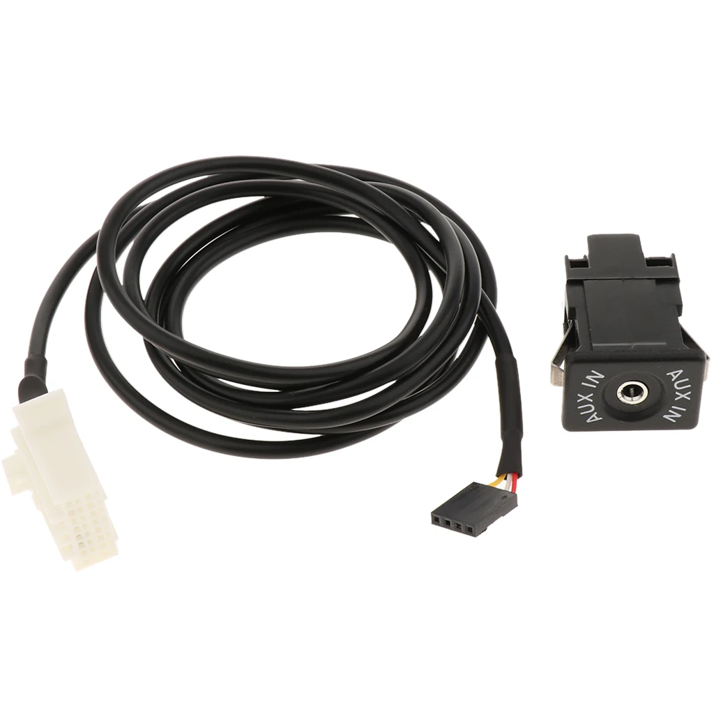 USB Aux Socket ABS Plastic Switch Cable Car Stereo Audio Input Adapter for Mazda 2 3 5 6 CX-7 CX-9 RX-8 MX-5 2006 Onwards