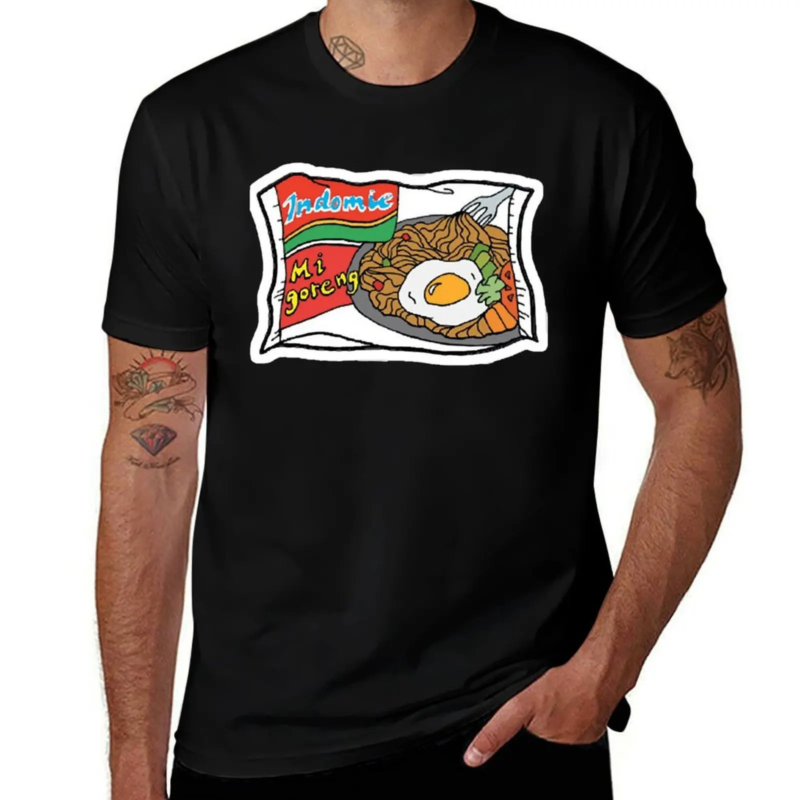 Футболка Mi Goreng с модным принтом для мужчин