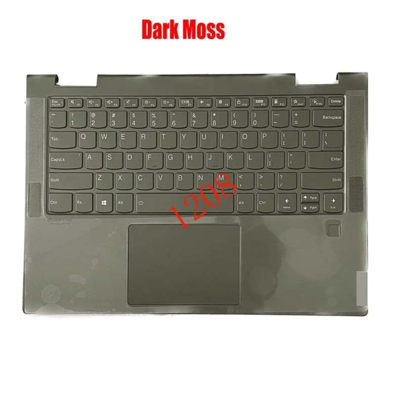 Voor Lenovo Yoga 7-14itl5 7-14 Palmrest Toetsenbord Touchpad 5cb1a08879 Dark Mos Us