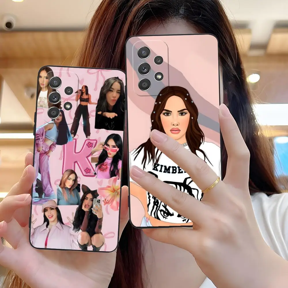 

Чехол для телефона Kimberly Loaiza для Samsung Galaxy A73 72 71 70 56 55 54 53 52 36 35 34 23 16 15 5G, черный чехол, роскошный смартфон