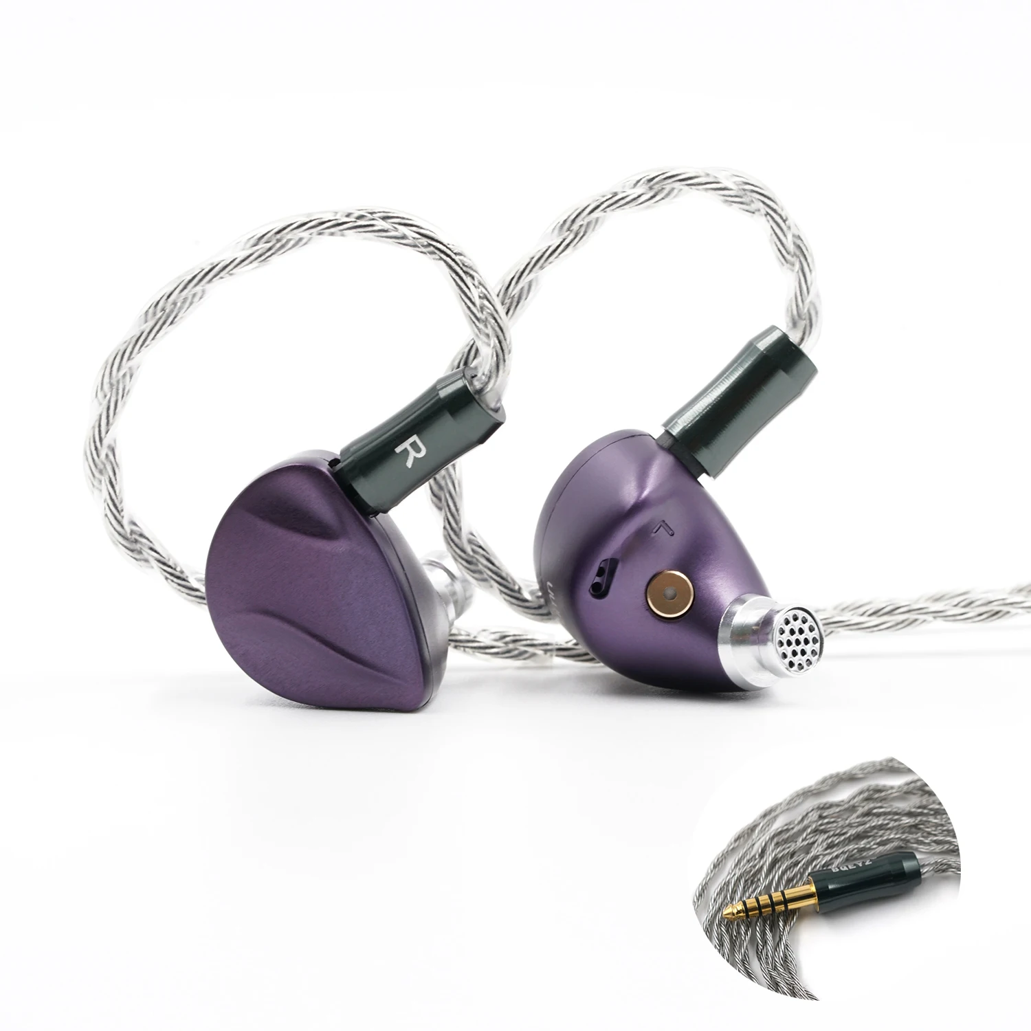 BQEYZ-HiFi In Ear Wired IEMs Fones de Ouvido para Músico, Cavidade Dupla, Dinâmico, Substituível Monitor Tuning, Cabo, Outono