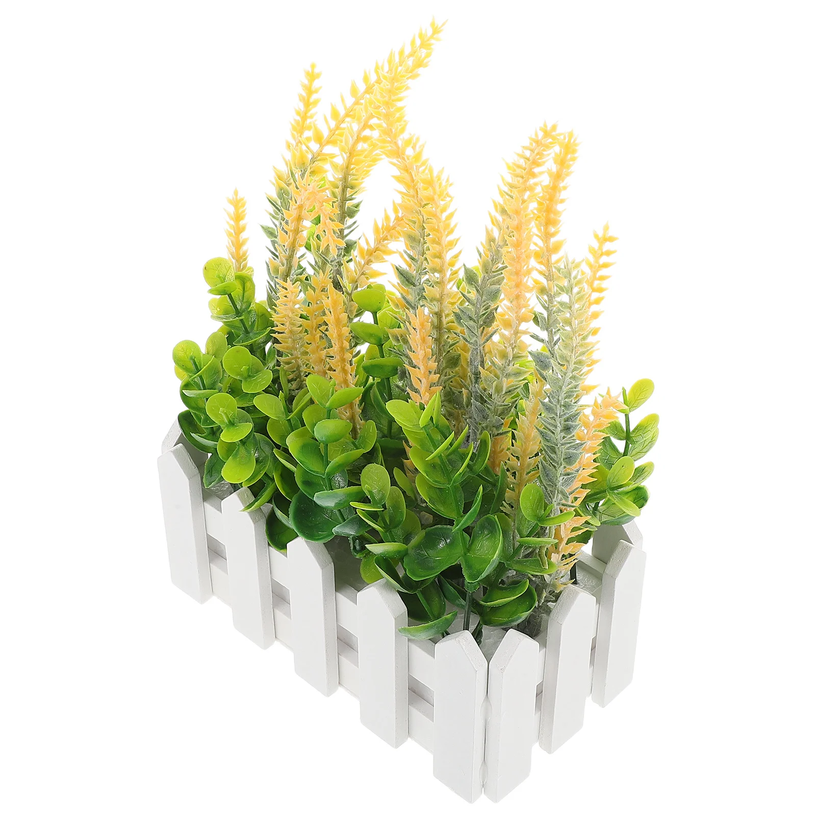 

Artificial Lavender Potted Plant Small Fake Indoor Flower Arrangement For Home Office Table Decor Spring Farmhouse Wedding