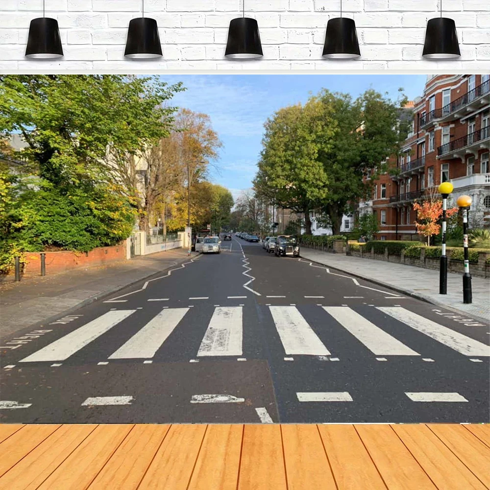 

Фон для фотосъемки Abbey Road Street Music Band World Famous Street London Landmark Фон Стена Take A Photo Banner