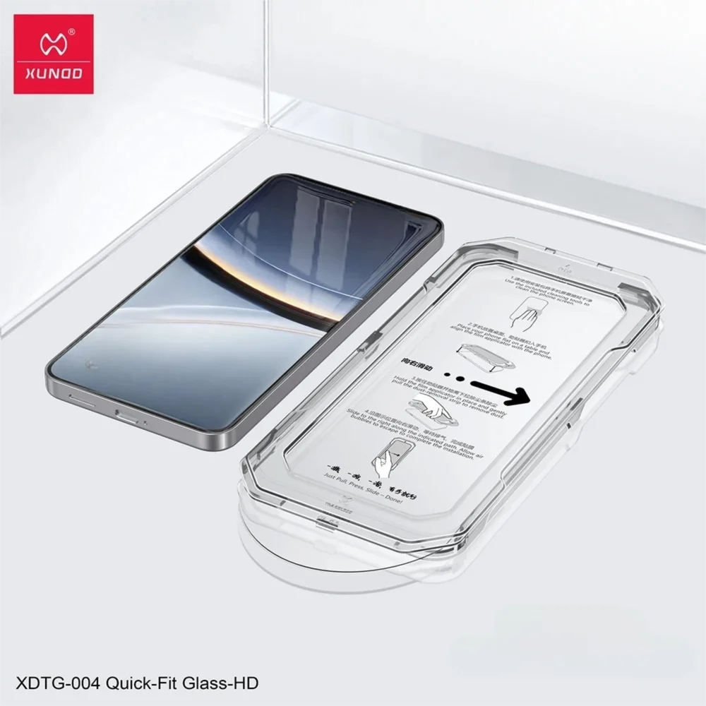 Xundd For POCO F7 5G Screen Protector Easy Installation Dust-Free Installation HD High Definition 2.5D 6.83 inch Tempered Glass
