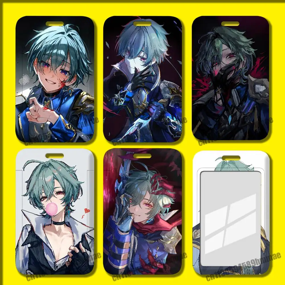 For Lohen Genshin Impact Employee ID Card Holder Office Badge Student Bank Work Credit Holders Hard Case Shell