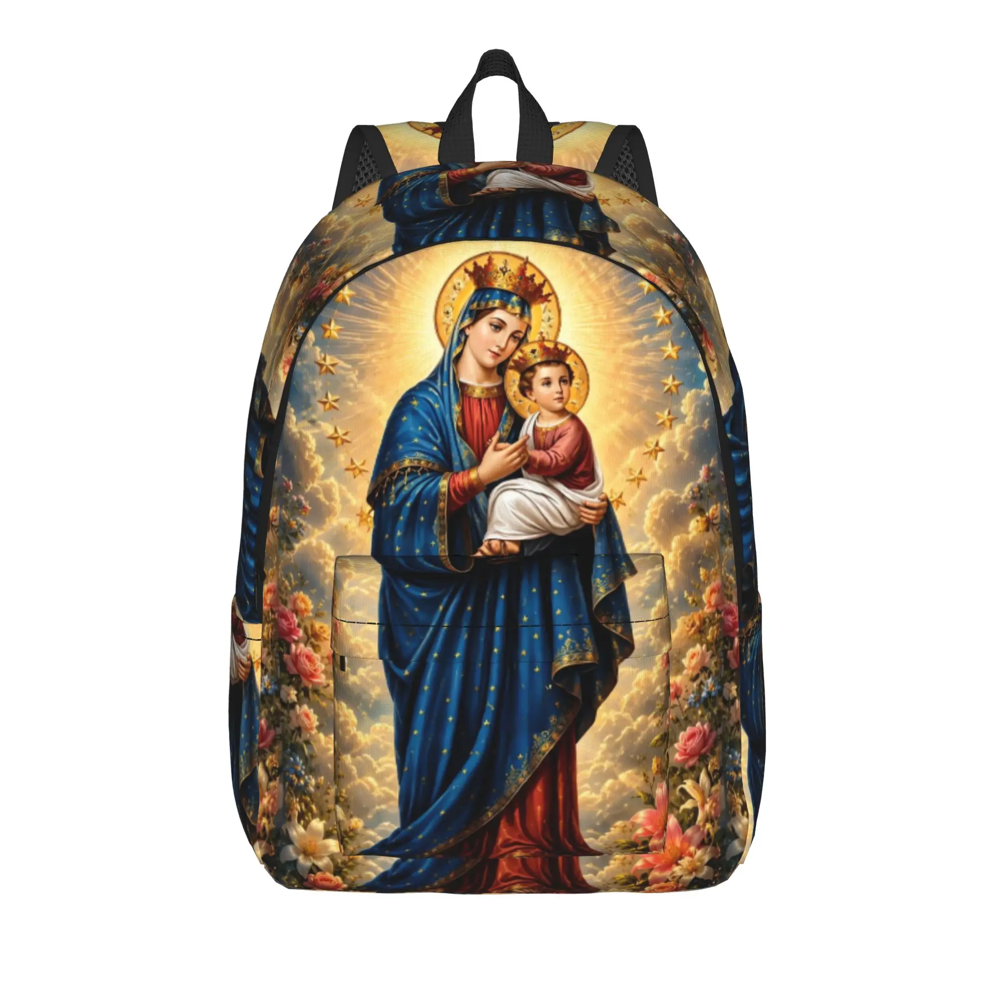 Mystic Ornate Mandala Backpack  Travel Backpacks Men Kawaii School Bags Designer Big Rucksack