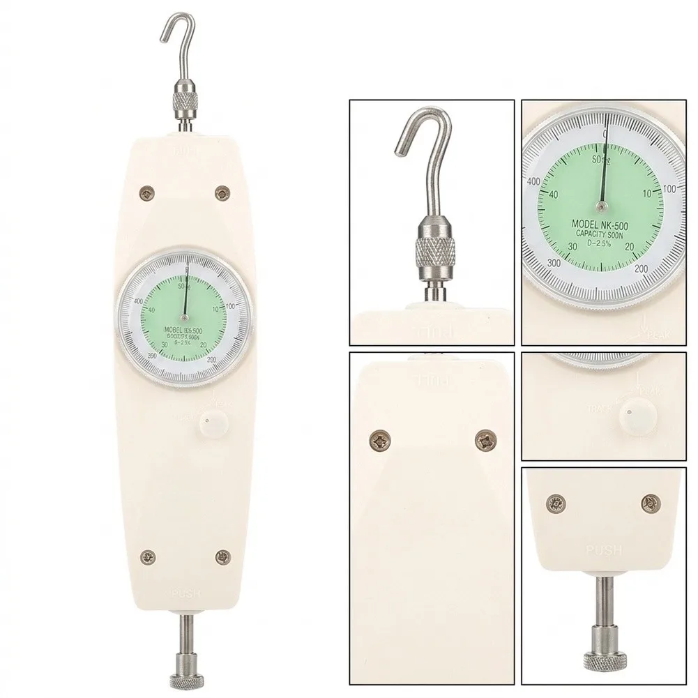 Push Pull Dynamometer for NK-500 Force Gauge Integration Featuring 0.1 Accuracy and Handheld or Bench-Mount Operation