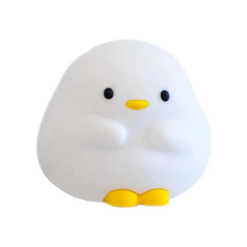 Lampe de nuit en silicone Squishy Duck, lampe de chevet aste, lampe tactile durable, 30 apprentis