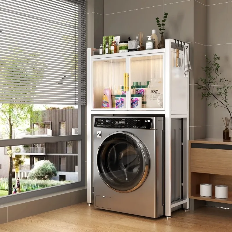 

Washing Machine Rack Balcony Floor-to-ceiling Storage Rack Household Bathroom