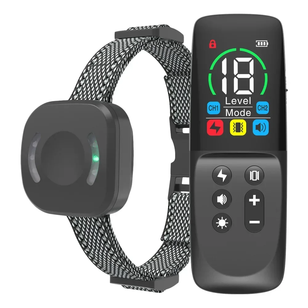 

tt Dogs Trainer Collar Anti-barking Remote Control Powerful Shock Collar Dog Electric Collars Training Pet Supplies Products