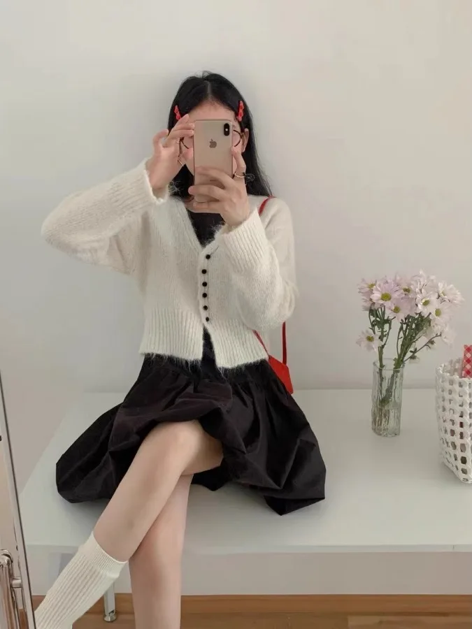 Losse ort gebreide vest dames zachte trui Jaet Trendy herfst winter nieuwe Sle Koreaanse versie afslankende Sle