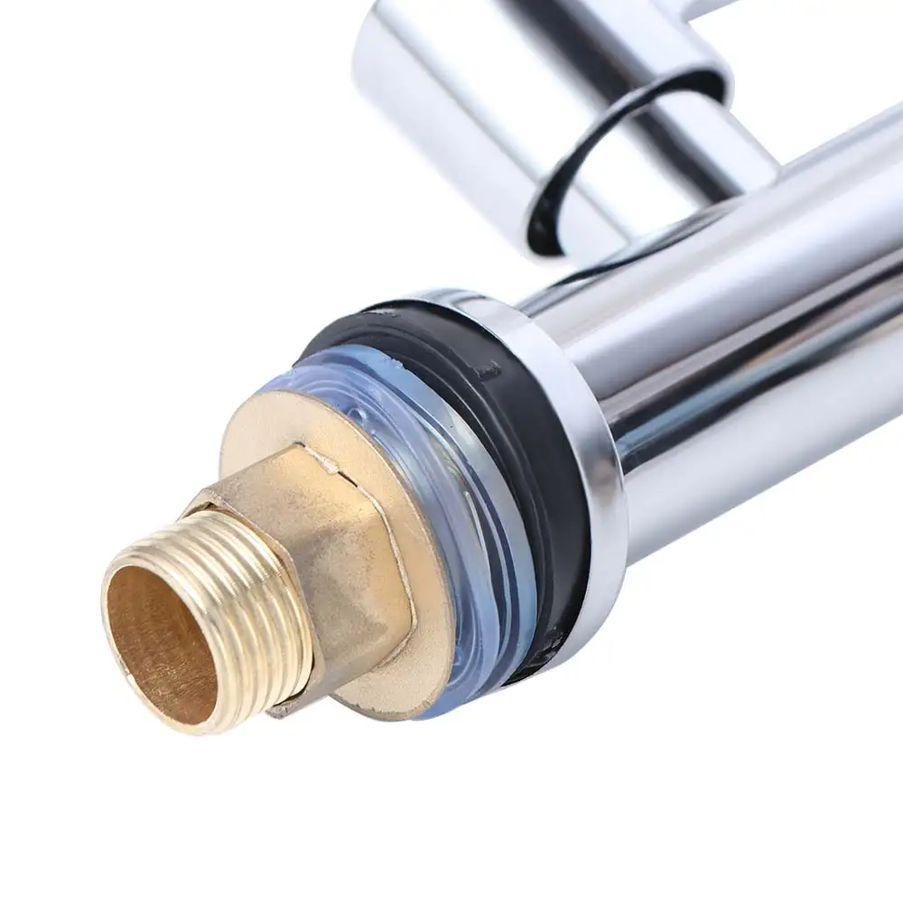 

Вращающийся кухонный смеситель, универсальный регулируемый режим, одинарный смеситель для холодной воды, смеситель для раковины на палубе из нержавеющей стали