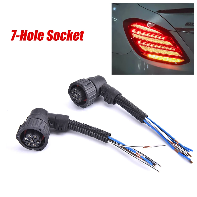 

1 x 7 Pin Car Plug Socket For Truck For Mercedes-benz Actros Tail Light Connector Wire