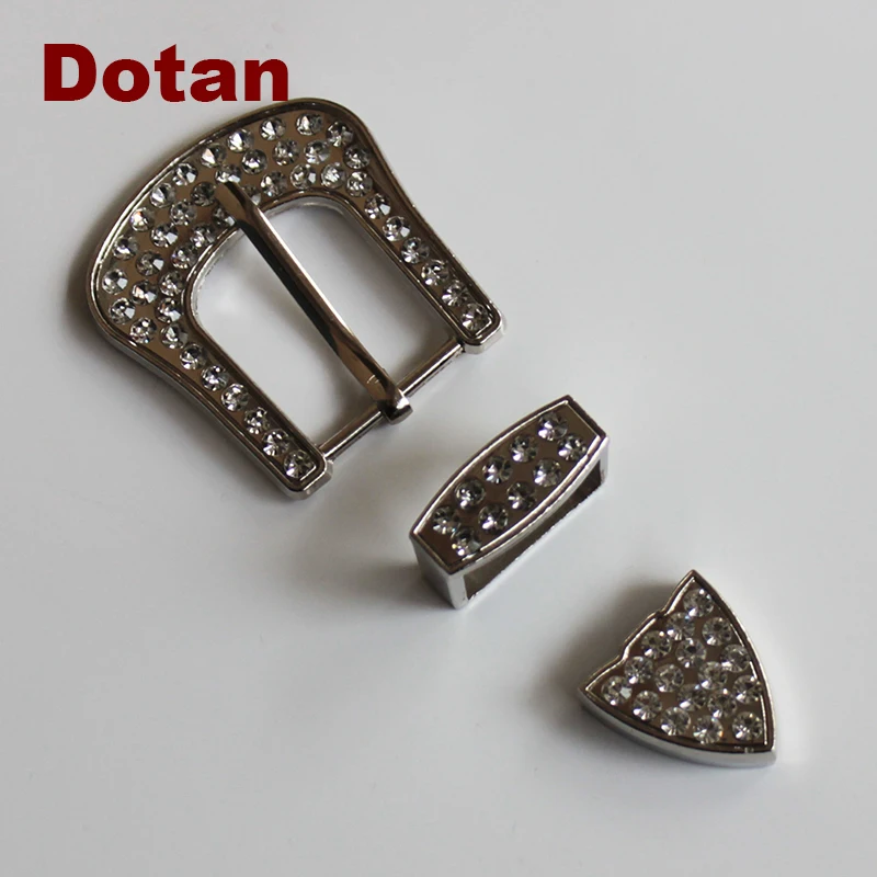 

1Sets Fashion Rhinestone Belt Buckle Only Silver Metal Pin Buckles For Women Clothes Jeans Waistband Replacement Buckle 25mm