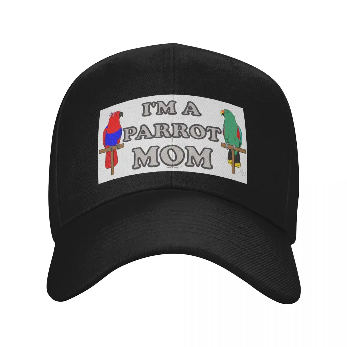 I'm a Parrot Mom! - Eclectus Male and Female Baseball Cap Big Size Hat Custom Cap Caps Male Women's