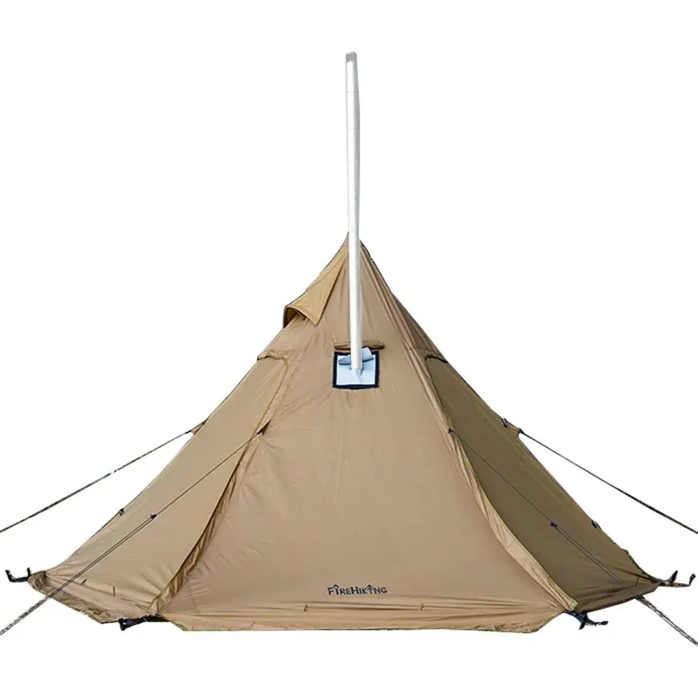 

2-4 Person Camping Teepee Tent, 11'6 x 6'11, with Stove Jack for Backpacking and Hunting