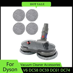 Electric Mop Head For Dyson V6 Animal V6 DC58 DC59 DC61 DC74 Vacuum Cleaner Patrs Motorized Tool Brush Rag Cloth Water Tank Set