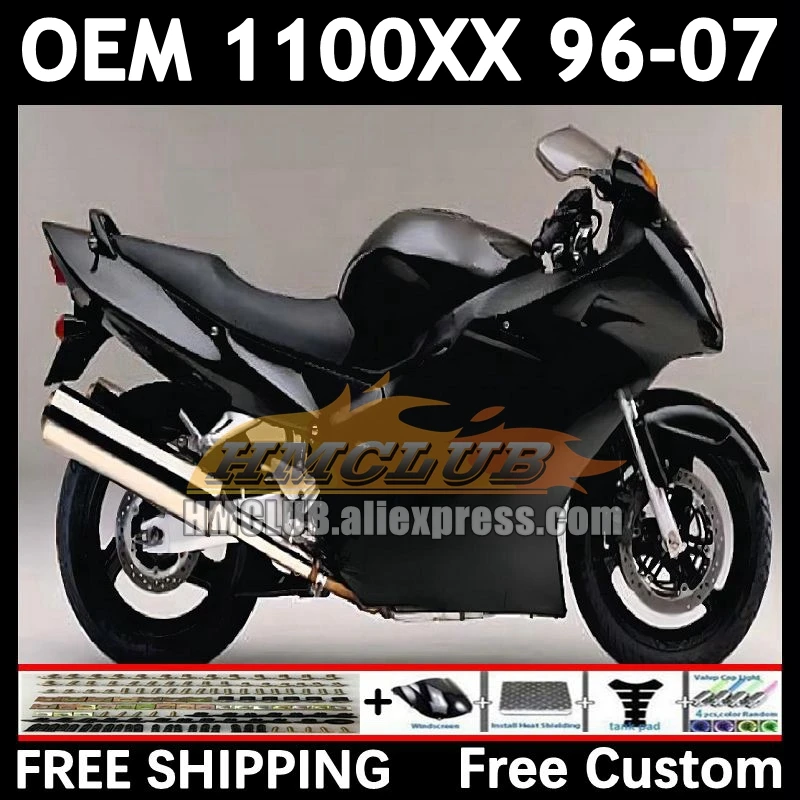 Matte Black Blackbird For HONDA CBR1100 XX CBR1100XX 85No.77 CBR 1100XX 1996 1997 1998 1999 2000 01 02 03 04 05 06 07 Fairings