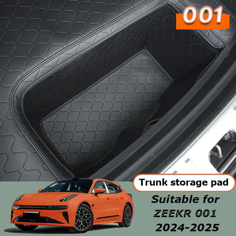 

Для ZEEKR 001 2025 2024 Автомобильный коврик для переднего/заднего багажника, коврик для хранения, водонепроницаемая сумка, подставка для багажника, напольный коврик, сумка для хранения