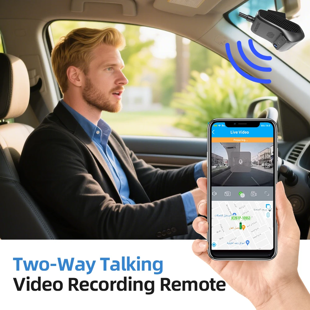 Jimi JC261P 4G Car Camera With ADAS Live Stream HD Dual Cameras