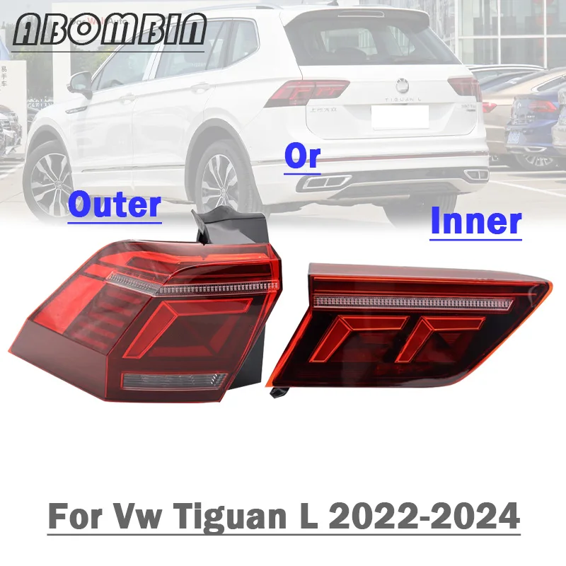 

Задний фонарь автомобиля, крышка стоп-сигнала, корпус светодиодного заднего фонаря для Vw Tiguan L 2022 2023 2024