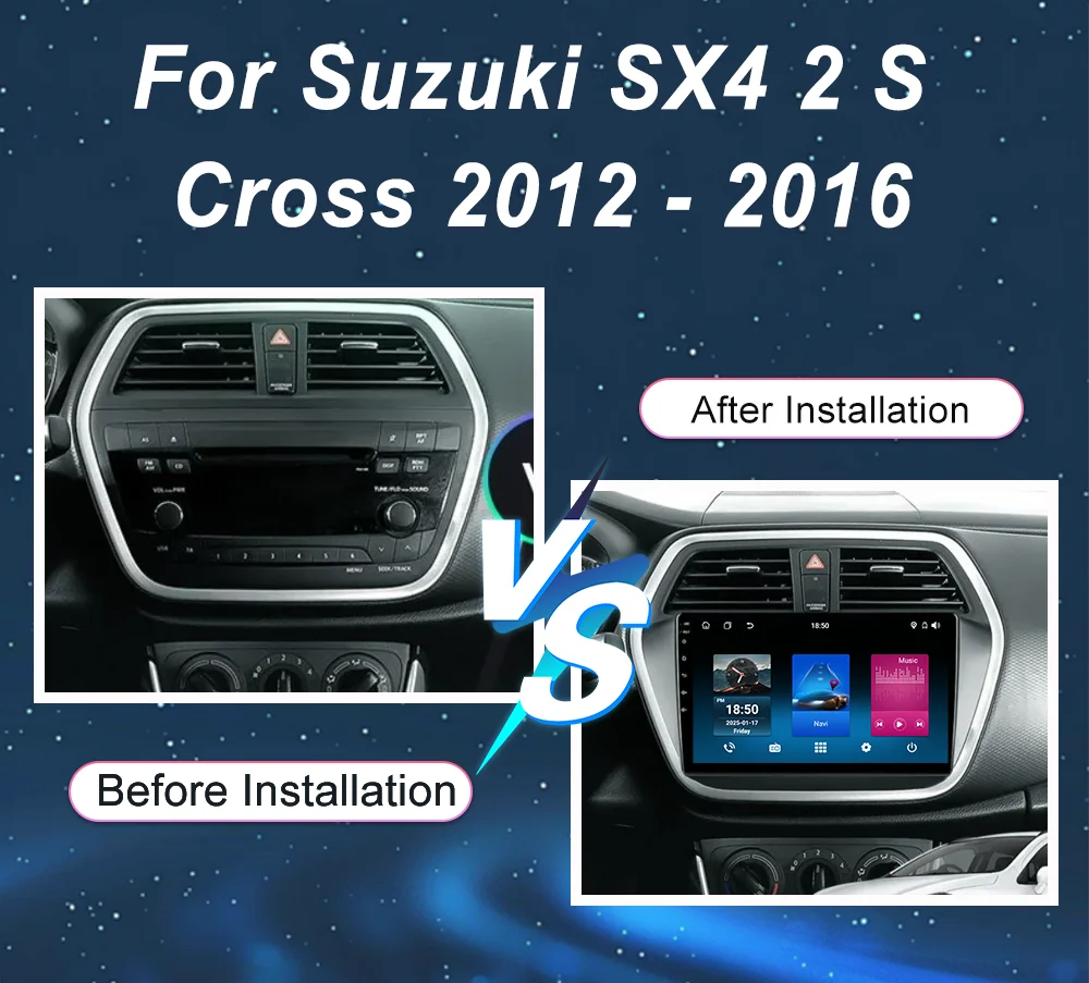 Android For Suzuki SX4 2 S Cross 2012-2016 Car Intelligent Systems Multimedia Video Player GPS DSP Car Stereo Radio Carplay WIFI