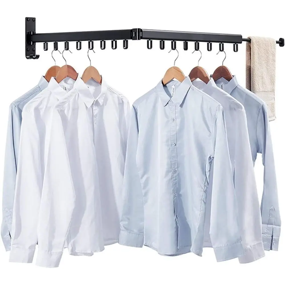 

Расширяемая настенная сушилка для одежды — выдвижная вешалка для внутреннего и наружного использования (цвет: 01)