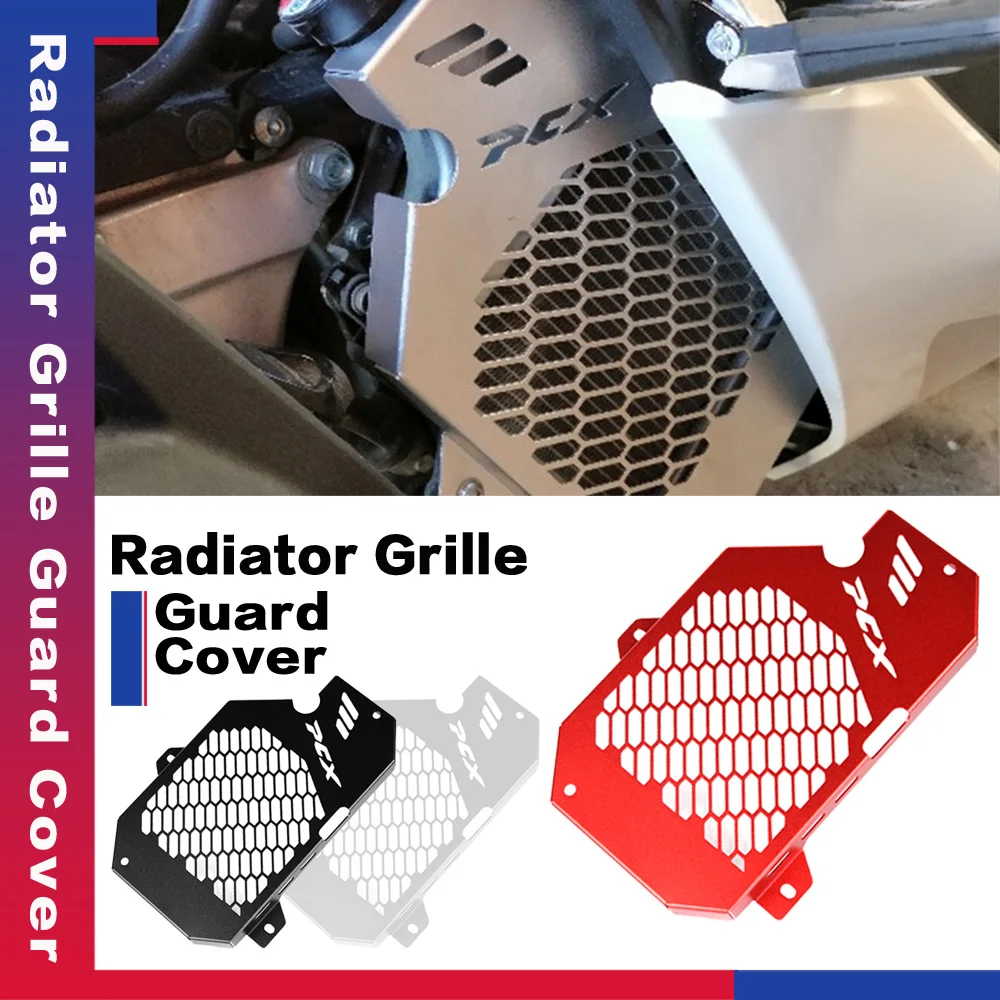 

Motorbike Parts New For HONDA PCX160 PCX 160 2021 Radiator Grille Guard Cover Protection Aluminum Motorcycle Accessories 160-PCX