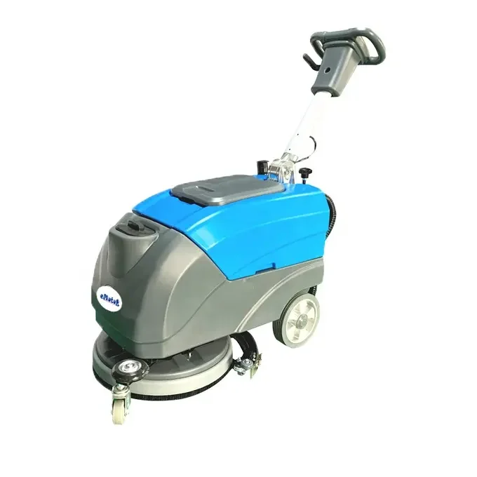 mini portable small manual compact automatic walk behind floor scrubber drier washing machine for office warehouse store