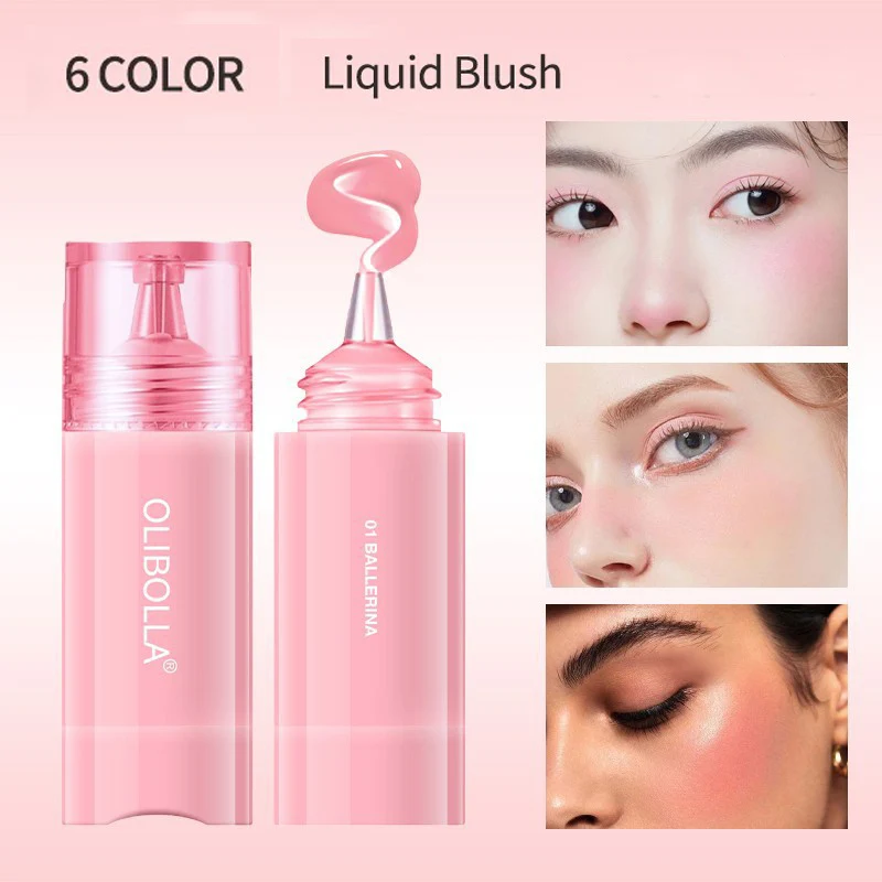 PAGE VINE Liquid Blush Longlasting Velvet Ink Blusher Brightening Natural Matte Rouge Multi-Purpose Cheek Makeup Cosmetics
